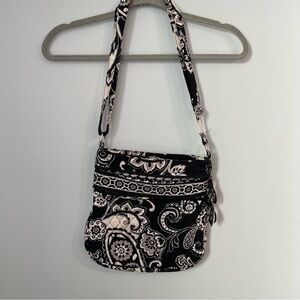 Vera Bradley Black and White Paisley Crossbody Bag